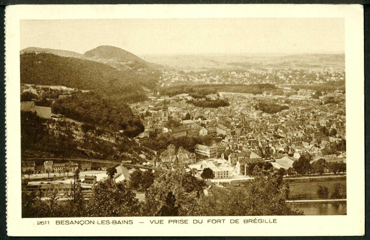 Vue générale prise de Bregille