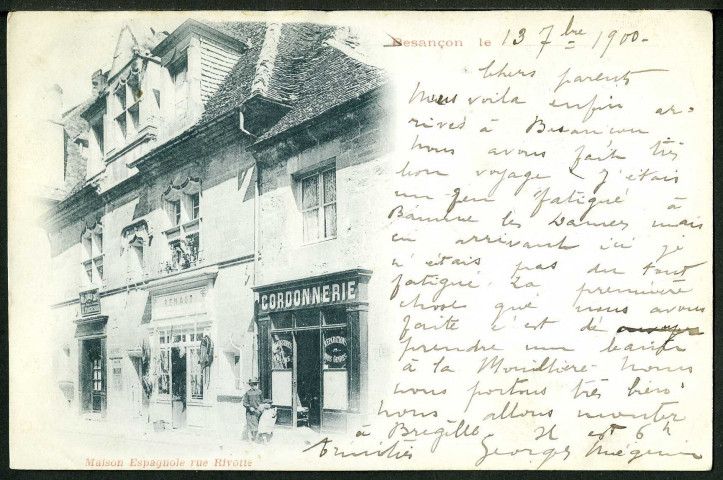 Maison espagnol, rue Rivotte, hôtel Mareschal