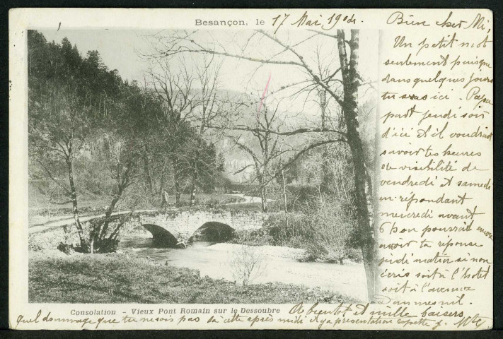 Vieux pont romain sur le Dessoubre