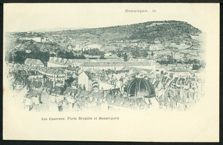 Vue sur les casernes, fort Bregille, Beauregard
