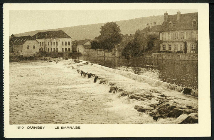 Quingey. Le barrage