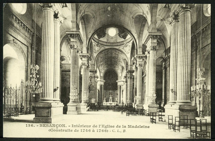 Intérieur de l'église de la Madeleine