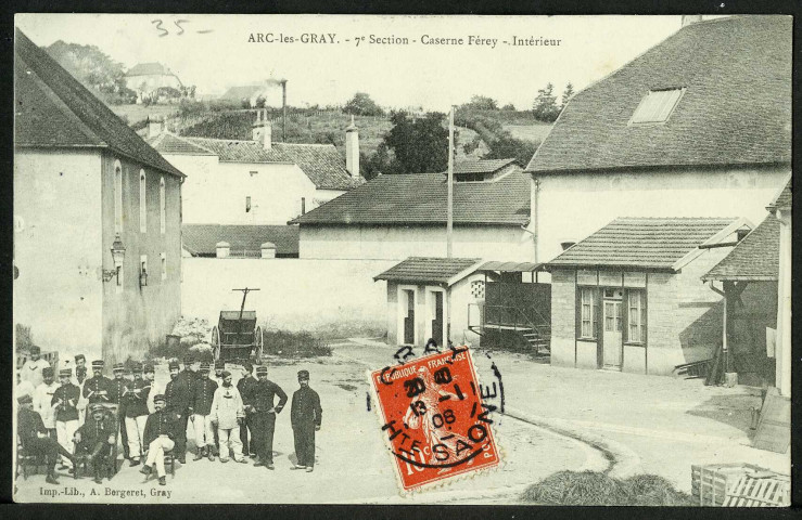 Septième section, Caserne Férey, intérieur