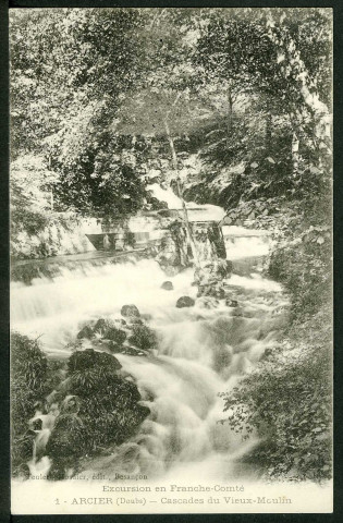 Arcier (Doubs). Cascades du Vieux-Moulin