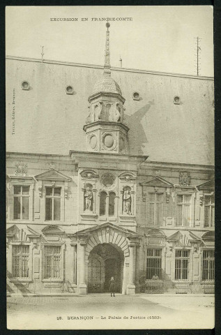 Le palais de justice, façade sur la rue Sambin