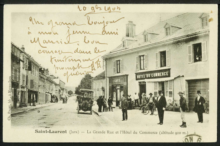Grande Rue, hôtel du Commerce