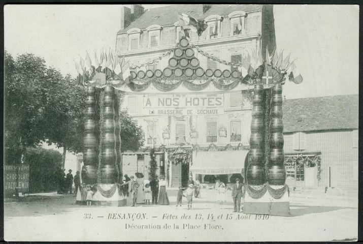 Décorations de la place Flore