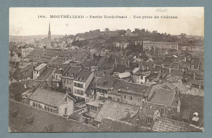 Partie nord-ouest, vue prise du château