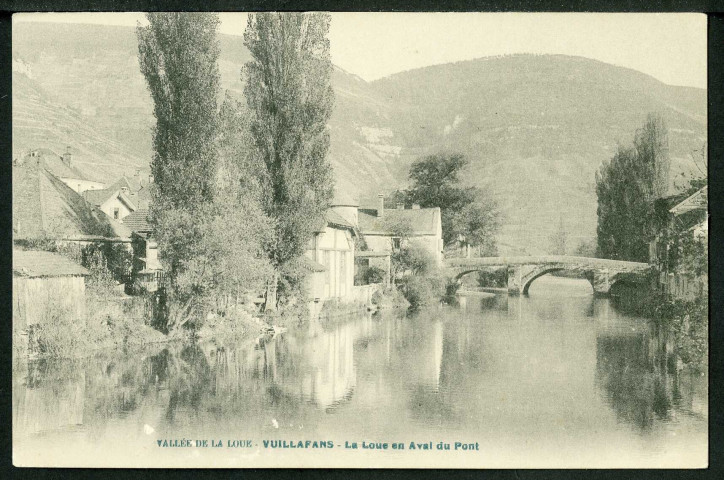 La Loue en aval du pont