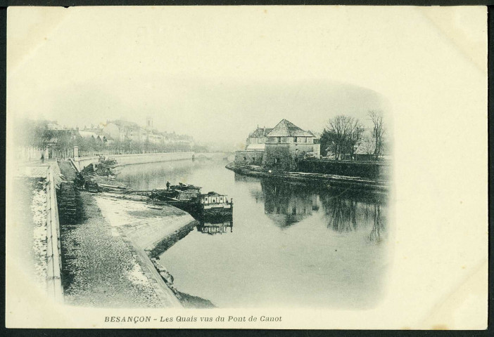 Les quais vus du pont de Canot