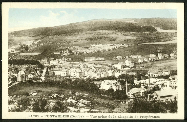 Vue prise depuis la chapelle de l'Espérance