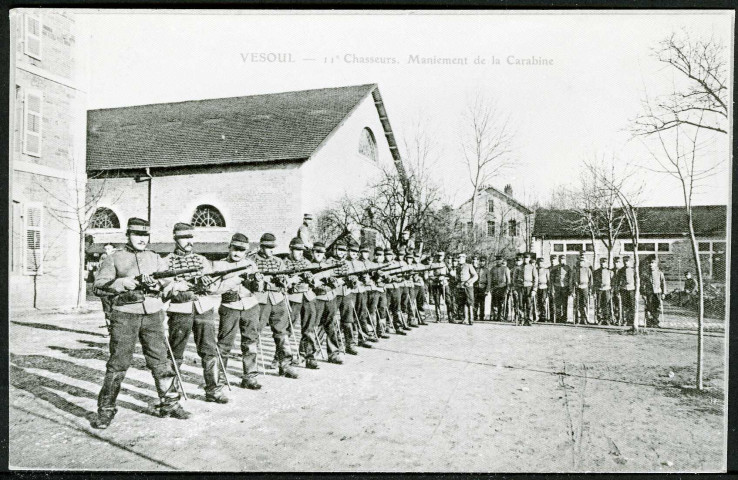 11e chasseurs, maniement de la carabine