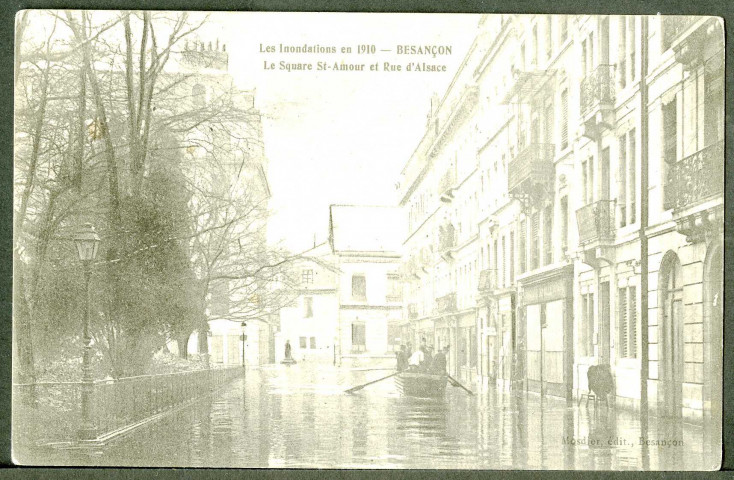 Rue d'Alsace, inondations 1910
