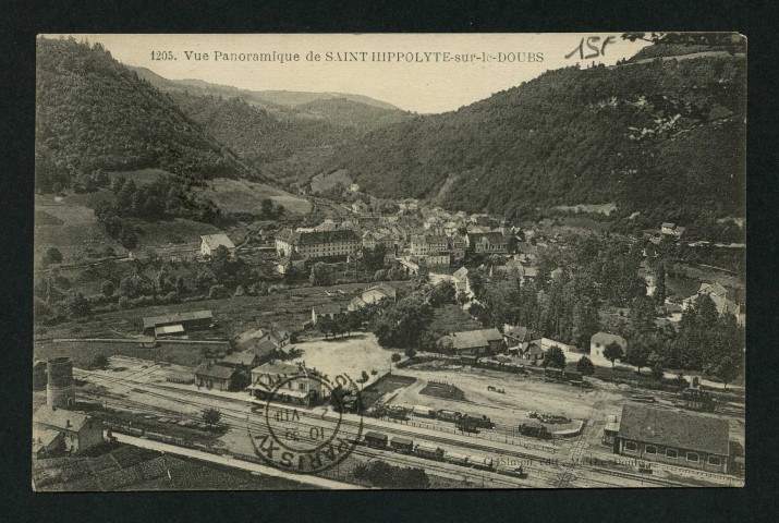 Vue panoramique de Saint-Hippolyte sur le Doubs