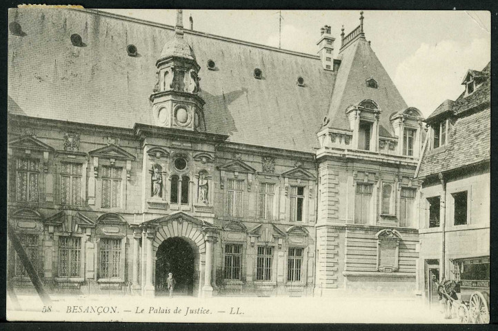 Le palais de justice, façade sur la rue Sambin