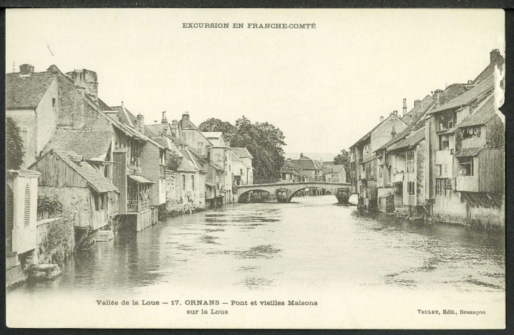 Vielles maisons sur la Loue et sur le grand pont