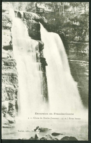 Chute du Doubs. Eaux basses