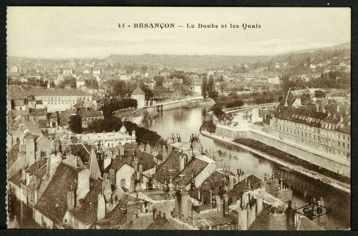Le Doubs et les quais