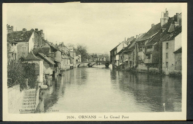 Vielles maisons sur la Loue et sur le grand pont