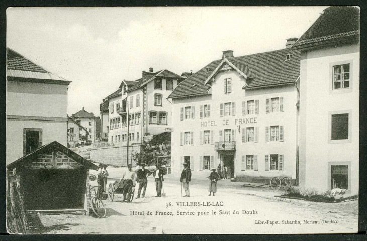 Hôtel de France, départ du Saut du Doubs