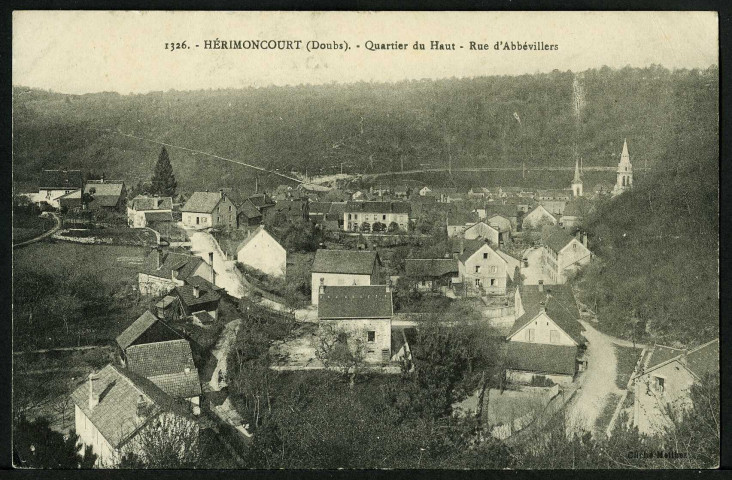 Quartier du haut, rue d'Abbévillers
