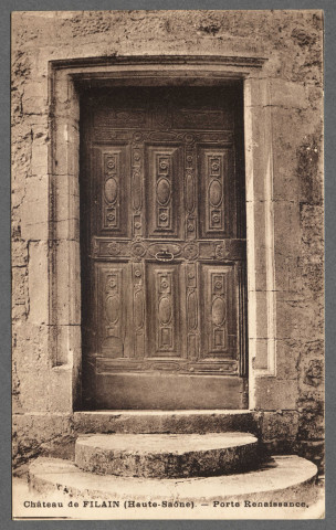 Château de Filain. Porte renaissance