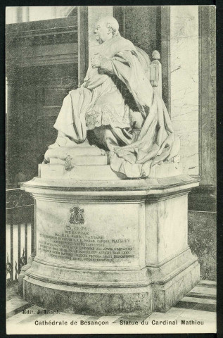 Statue du cardinal Mathieu