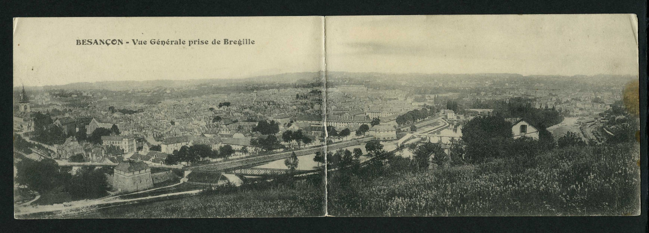 Vue générale panoramique prise de Bregille