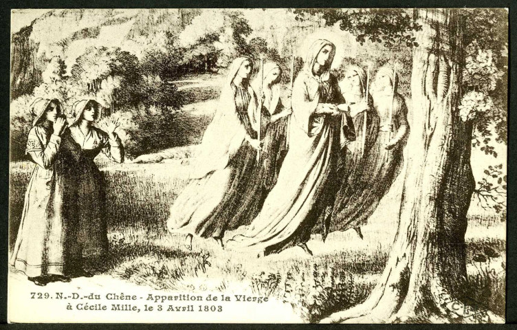 Apparition de la Vierge à Cécile Mille le 3 août 1803