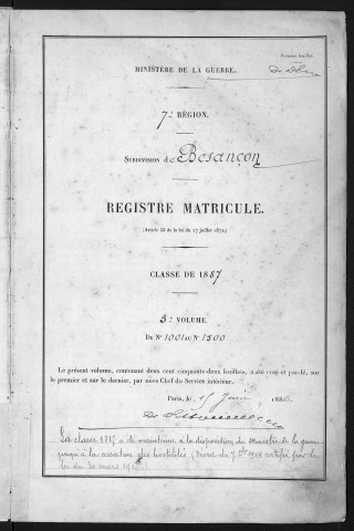 Volume 3, nos 1001 à 1500