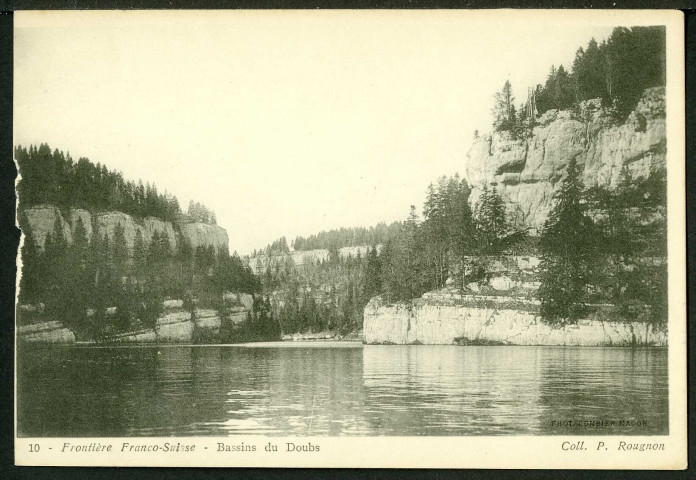 Frontière Franco-Suisse. Bassins du Doubs