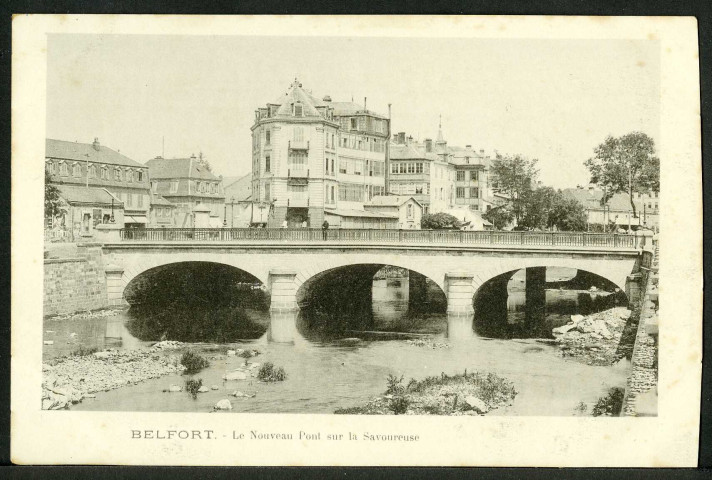 Le nouveau pont sur la Savoureuse