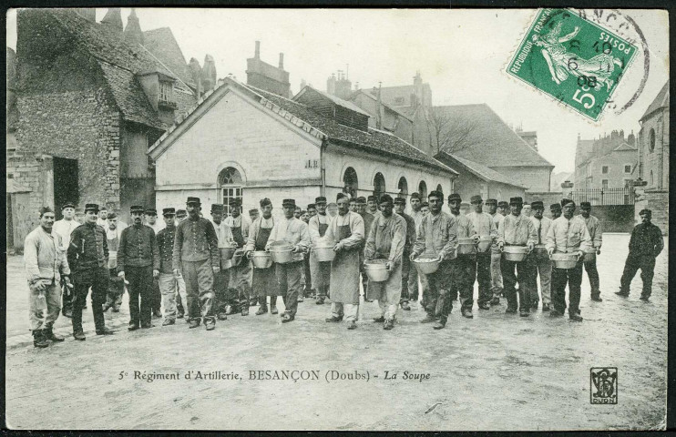 5e régiment d'artillerie, la soupe