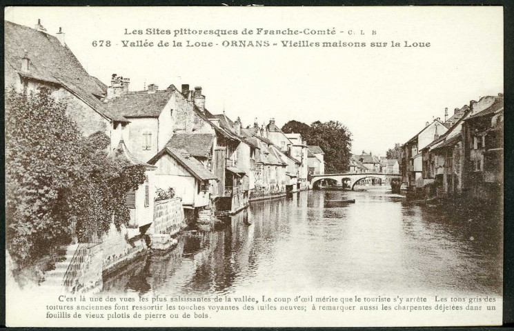 Vielles maisons sur la Loue