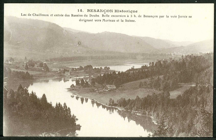 Lac de Chaillexon et entrée des bassins du Doubs