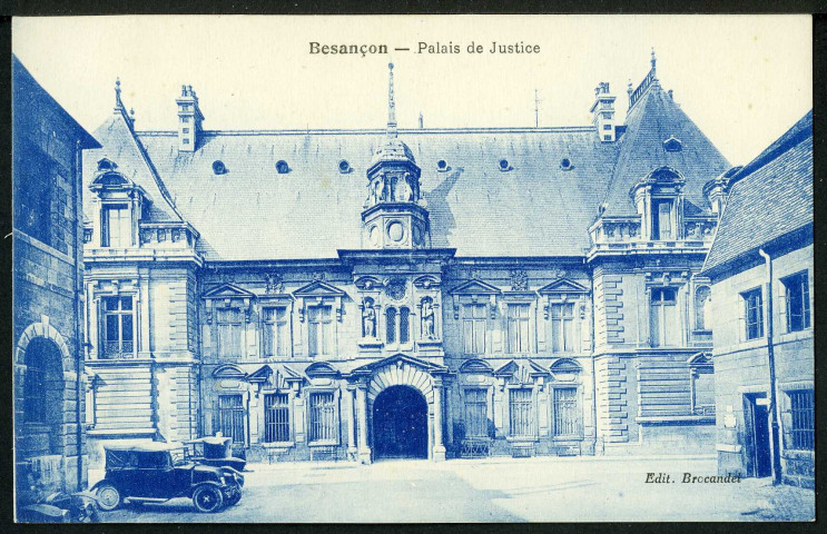 Le palais de justice, façade sur la rue Sambin