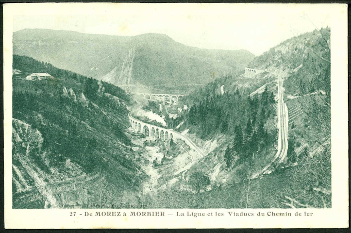 La ligne et les viaducs du chemin de fer