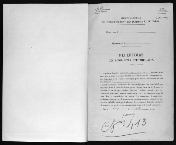 Volume n° 413
