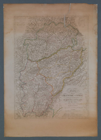 Carte administrative de la Franche-Comté
