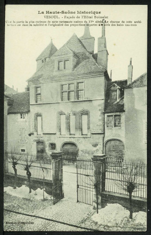 L'hôtel Boisselet