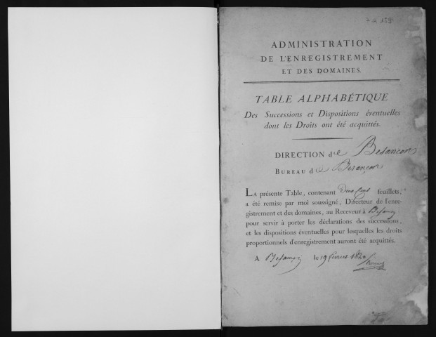 Juillet 1819-septembre 1824