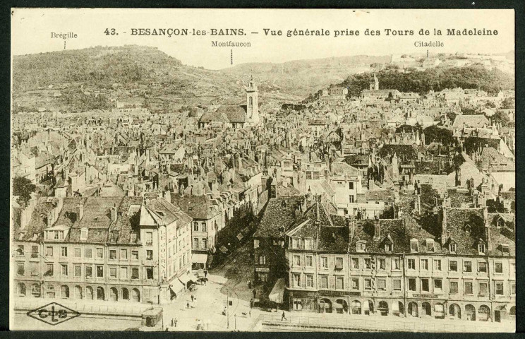 Vue générale prise des tours de la Madeleine