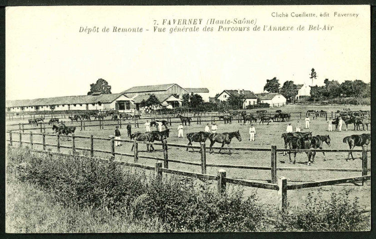 Dépôt de Remonte, Parcours de l'annexe de Bel-Air