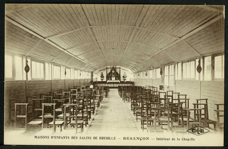 Maisons d'enfants des salins de Bregille, Besançon, intérieur de la chapelle