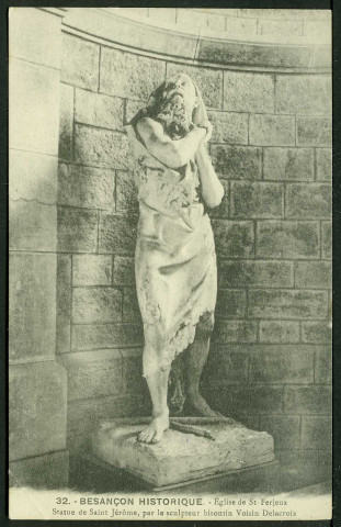 Statue de Saint-Jérome, par le sculpteur bisontin Voisin Delacroix