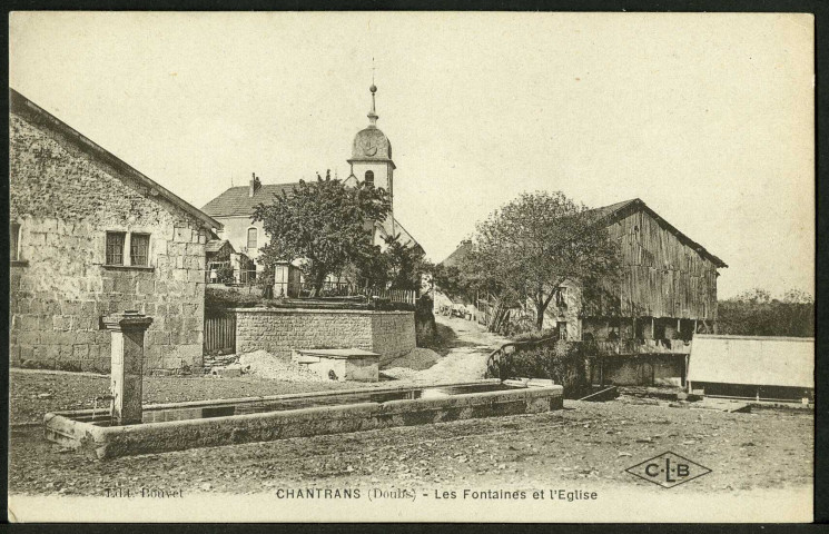 Les fontaines et l'église