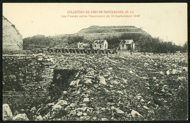 Les fossés après l'explosion du 16 septembre 1906
