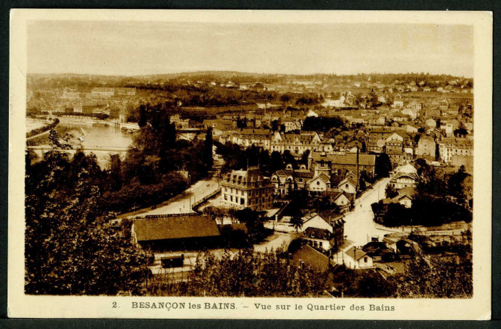 Vue sur le quartier des Bains