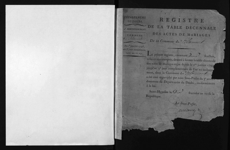 1793-1802 (mariages)