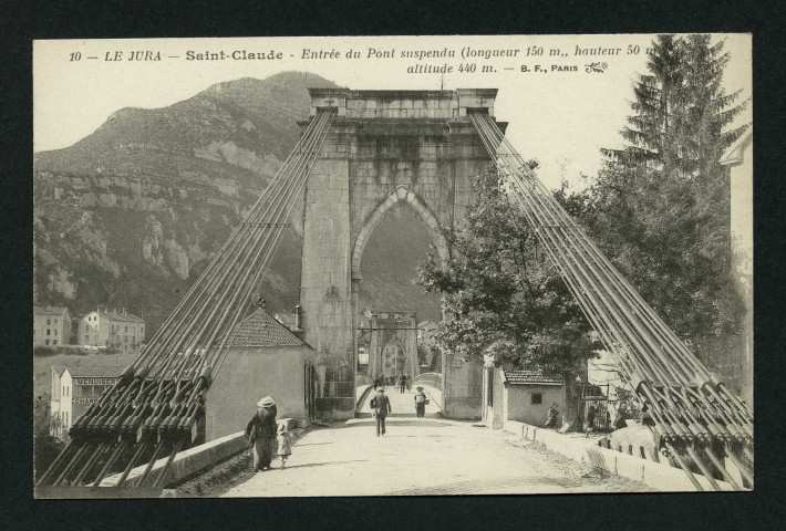 Entrée du pont suspendu
